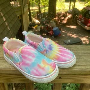 Girls slip on Tye Dye shoes by Bumble & Birdie size 11